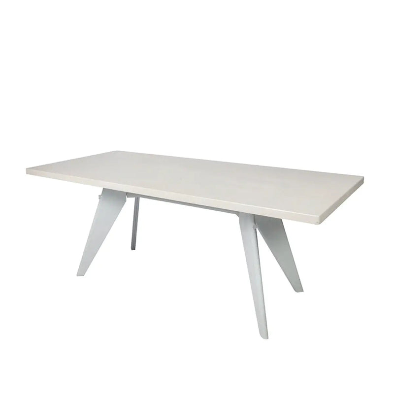 Art 6-seater table white Desert River Rentals