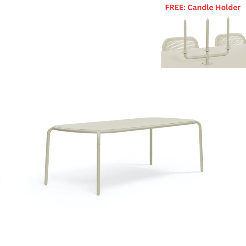 Fatboy Toni Tablo 8-Seat Dining Table - Free Candle Holder