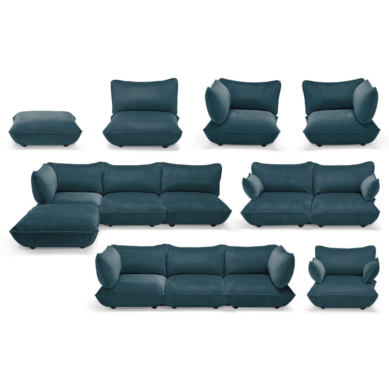 Fatboy Sumo Corner Sofa Velvet Recycled