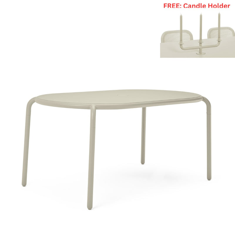 Fatboy Toni Tavolo 6-Seat Dining Table - Free Candle Holder