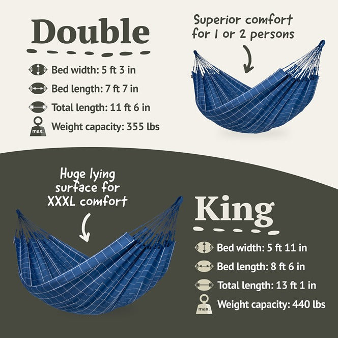 LA SIESTA Brisa Kingsize Classic Swing Hammock (W 180 cm) - 20% OFF