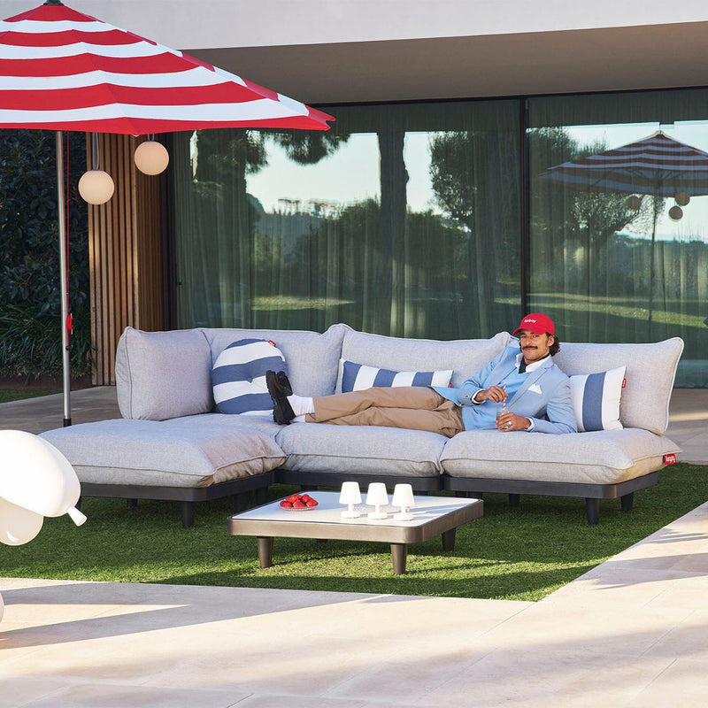 Fatboy Paletti 2-Seater Outdoor Sofa with Footstool and Low Table (Mist) - Showroom sample